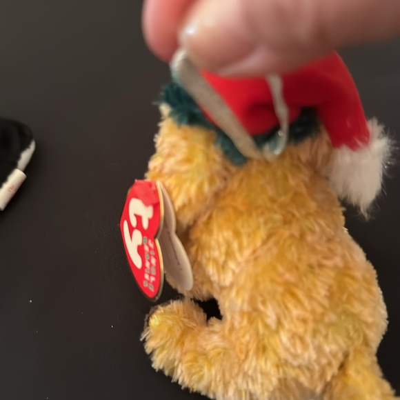 Beanie Babies 1998 Zero the penguin (no tag) and 2002 Jinglepup ornament (mlb) - Picture 10 of 10